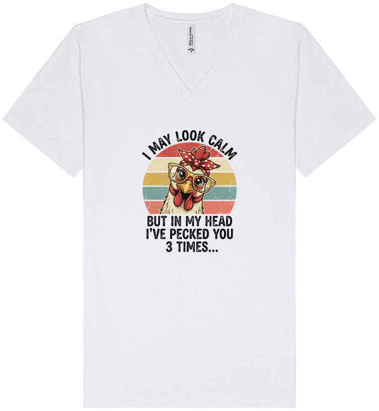 Pecked You in My Head Unisex V-Neck Shirt