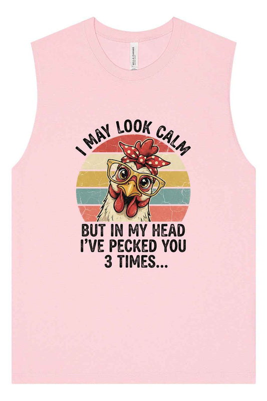 Pecked You in My Head Muscle Tank