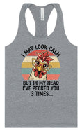 Load image into Gallery viewer, Pecked You in My Head Women's Racerback Tank
