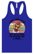 Load image into Gallery viewer, Pecked You in My Head Women's Racerback Tank
