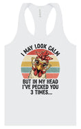 Load image into Gallery viewer, Pecked You in My Head Women's Racerback Tank

