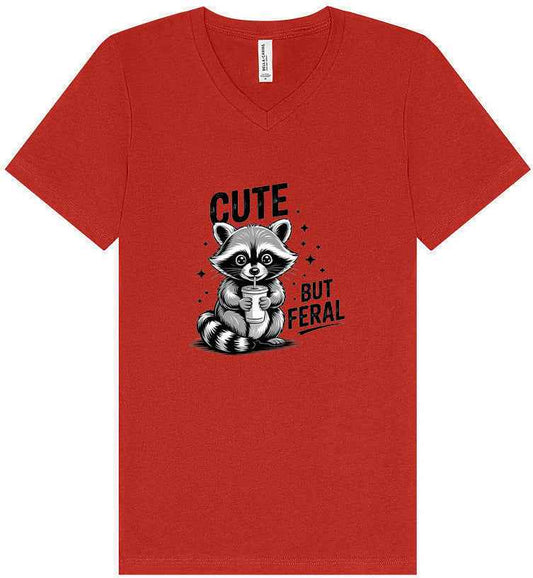 Cute but Feral Unisex V-Neck Shirt