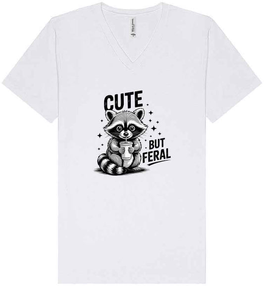 Cute but Feral Unisex V-Neck Shirt