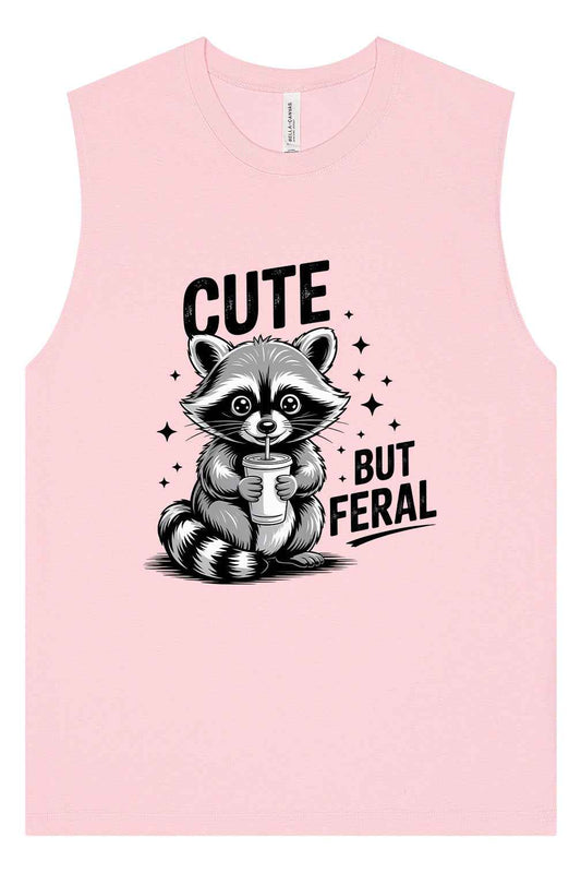 Cute but Feral Muscle Tank