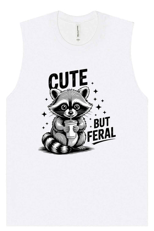 Cute but Feral Muscle Tank