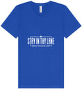 Load image into Gallery viewer, Stay in Thy Lane Unisex V-Neck Shirt
