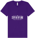 Load image into Gallery viewer, Stay in Thy Lane Unisex V-Neck Shirt
