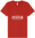 Load image into Gallery viewer, Stay in Thy Lane Unisex V-Neck Shirt
