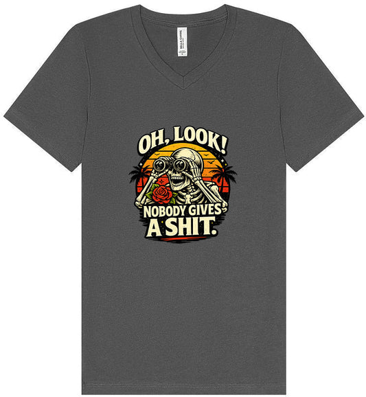 Oh Look! Nobody Gives a Shit! Unisex V-Neck Shirt