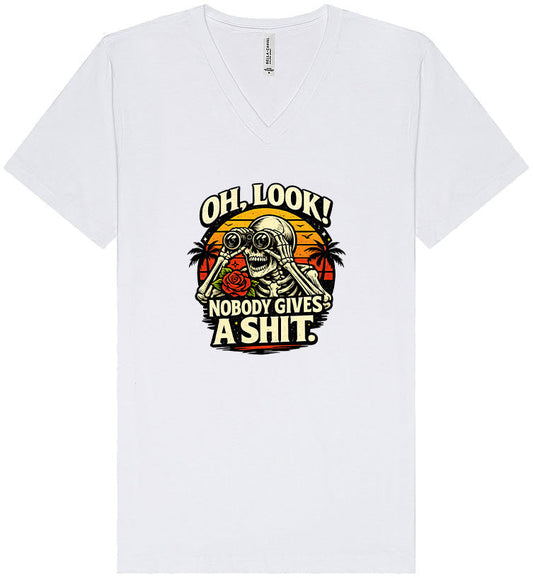 Oh Look! Nobody Gives a Shit! Unisex V-Neck Shirt