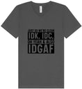 Load image into Gallery viewer, IDK, IDC, IDGAF Unisex V-Neck Shirt

