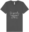 Load image into Gallery viewer, Apparently I'm Not Allowed... Unisex V-Neck Shirt

