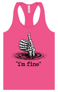 Load image into Gallery viewer, I'm Fine Women's Racerback Tank
