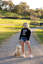 Walking Puppies is My Cardio | Gift for Dog Moms | Women's Crop Hoodie