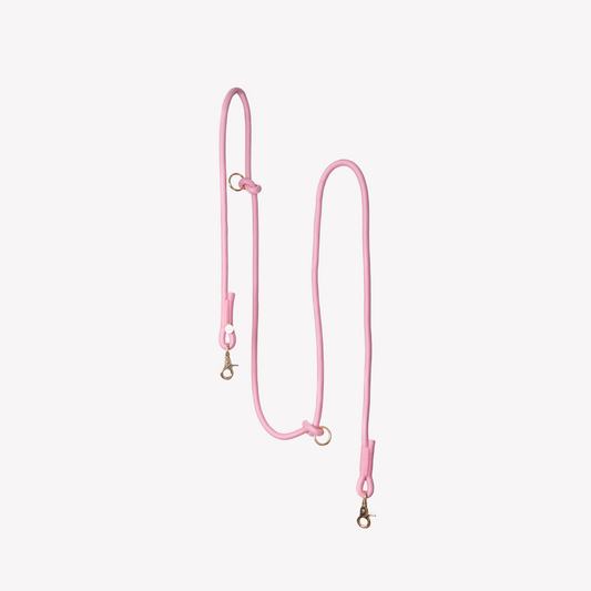 'Pink' - Hands Free Braided Leash 