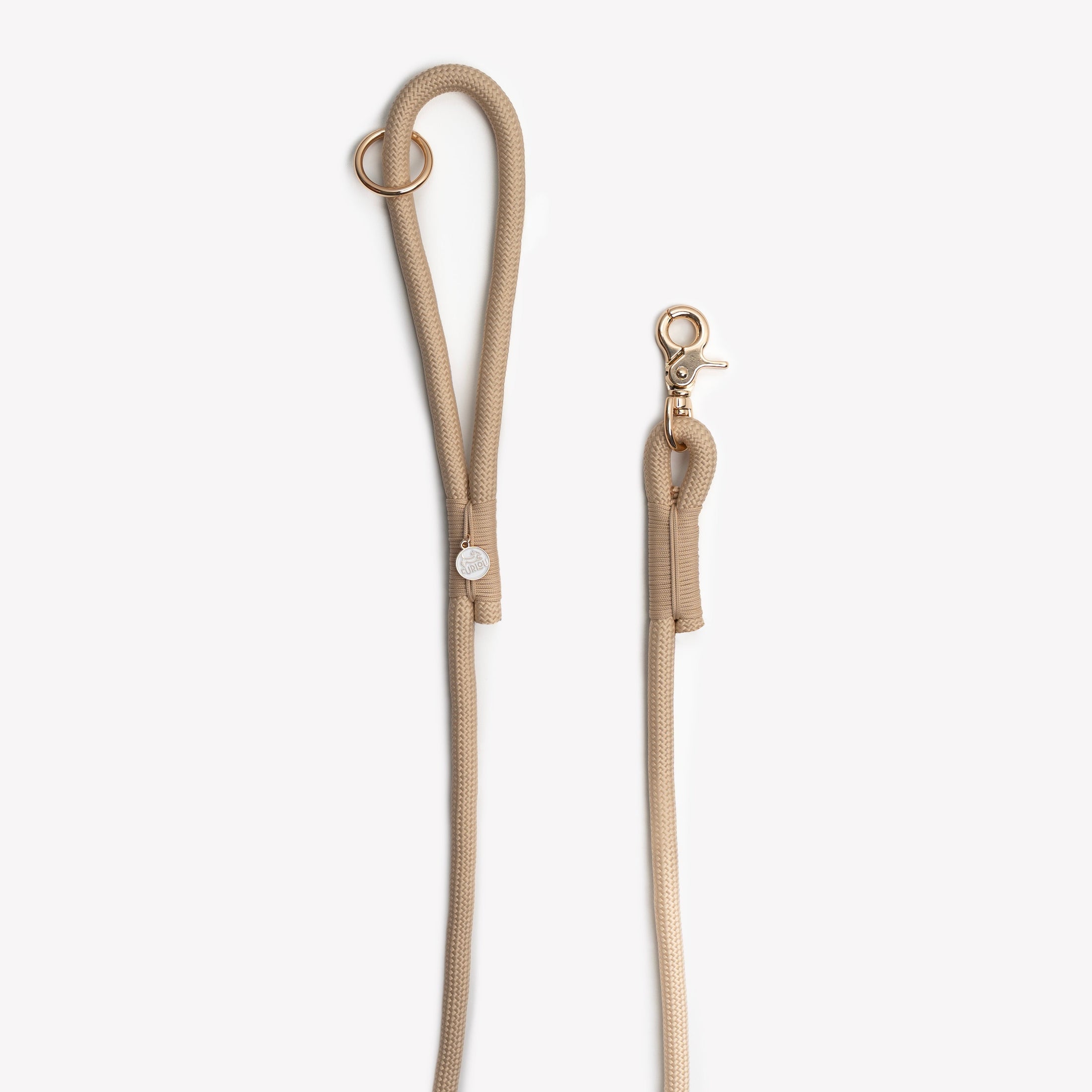 'Tan' - Braided Rope Leash 