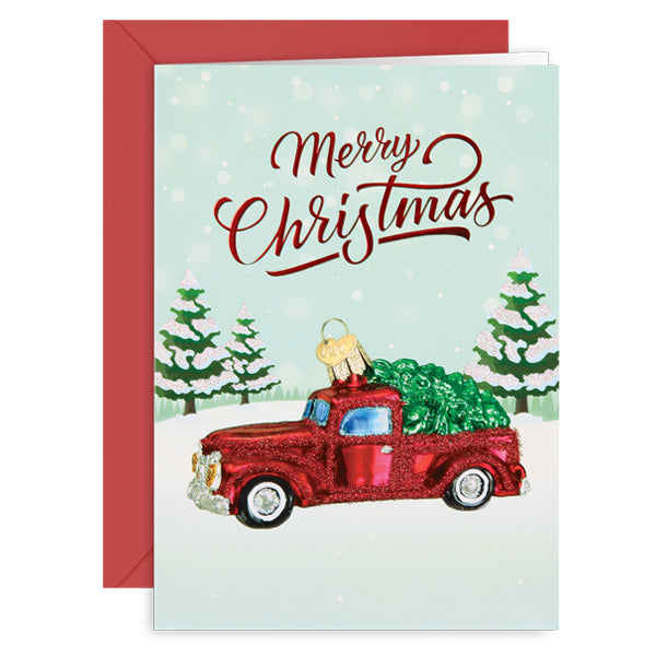 Christmas Truck Christmas Card - Southlake Paws