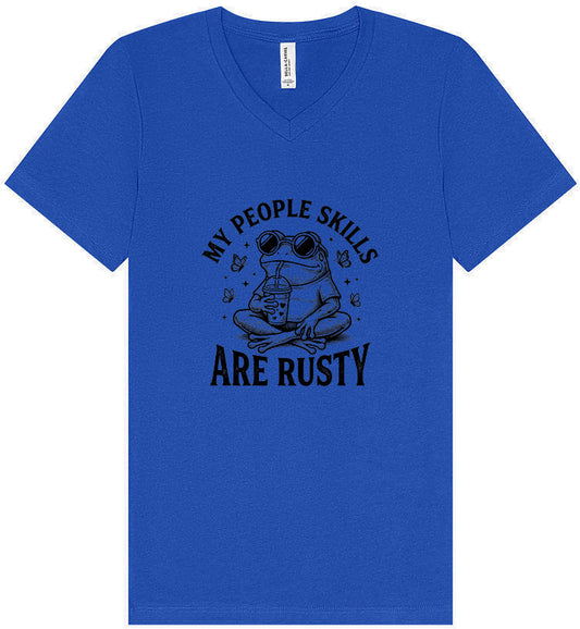 People Skills are Rusty Unisex V-Neck Shirt