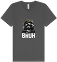Load image into Gallery viewer, Bruh Raccoon Unisex V-Neck Shirt
