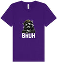 Load image into Gallery viewer, Bruh Raccoon Unisex V-Neck Shirt
