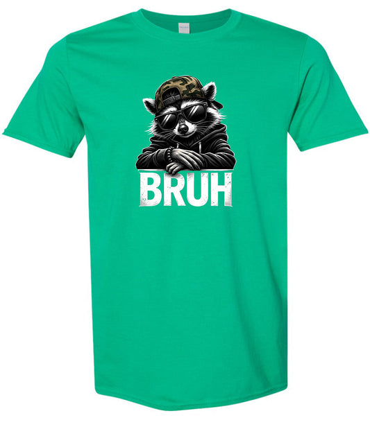 Bruh Raccoon Children's Gildan Soft Shirt