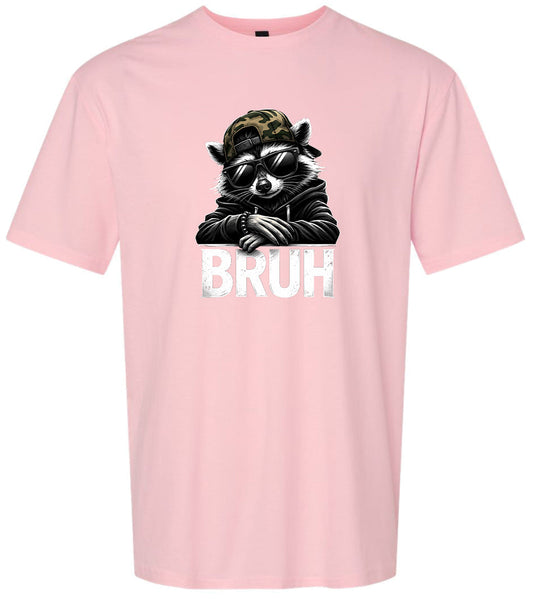 Bruh Raccoon Children's Gildan Soft Shirt