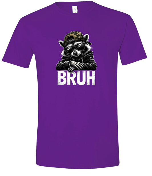 Bruh Raccoon Children's Gildan Soft Shirt