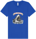 Load image into Gallery viewer, Stay Positive Shark  Unisex V-Neck Shirt
