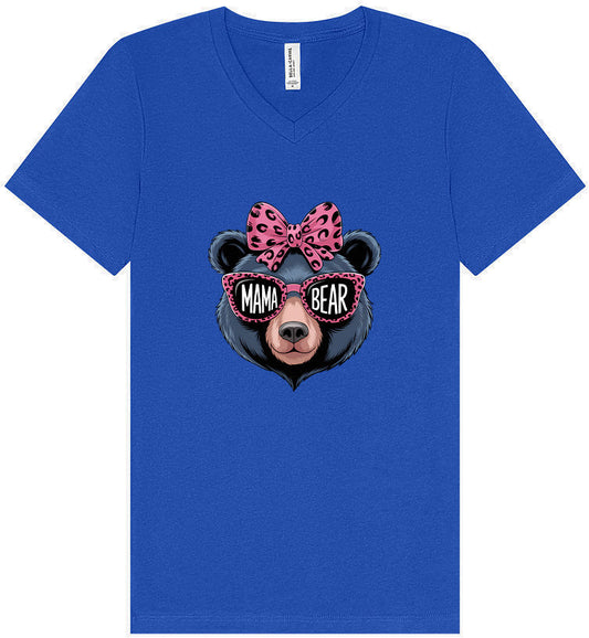 Stylish Mama Bear Unisex V-Neck Shirt