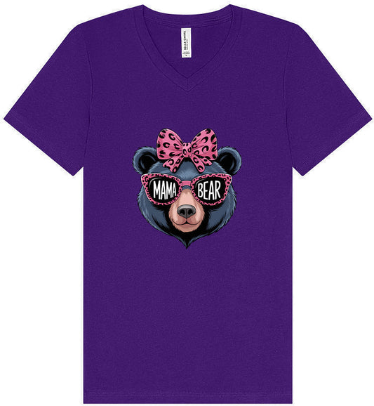 Stylish Mama Bear Unisex V-Neck Shirt