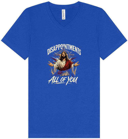 Jesus Disappointments Unisex V-Neck Shirt