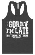 Load image into Gallery viewer, His Timing, Not Mine Women's Racerback Tank

