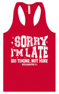 Load image into Gallery viewer, His Timing, Not Mine Women's Racerback Tank

