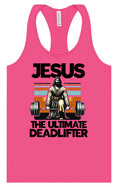 Load image into Gallery viewer, Jesus, the Ultimate Deadlifter Women's Racerback Tank
