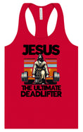Load image into Gallery viewer, Jesus, the Ultimate Deadlifter Women's Racerback Tank
