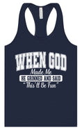 Load image into Gallery viewer, God Said "This'll Be Fun" Women's Racerback Tank
