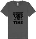 Load image into Gallery viewer, Past Your Jail Time Unisex V-Neck Shirt
