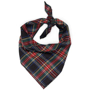 BLACK STEWART PLAID BOW TIE