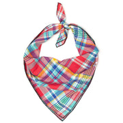 CORAL MULTI PLAID FLOWER