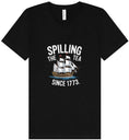 Load image into Gallery viewer, Spilling the Tea Since 1773 Unisex V-Neck Shirt
