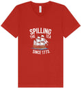 Load image into Gallery viewer, Spilling the Tea Since 1773 Unisex V-Neck Shirt
