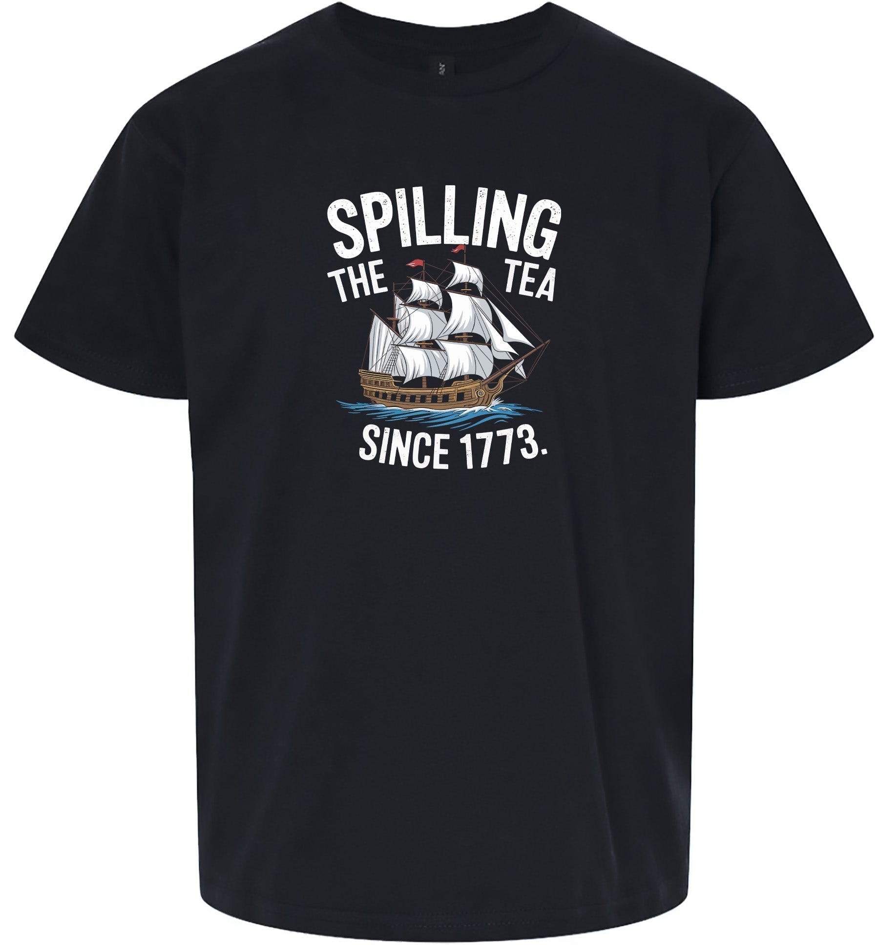 Spilling the Tea Since 1773 Children's Gildan Soft Shirt