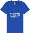 Load image into Gallery viewer, My Husband is Proof Unisex V-Neck Shirt
