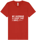 Load image into Gallery viewer, My Husband is Proof Unisex V-Neck Shirt
