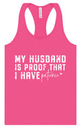 Load image into Gallery viewer, My Husband is Proof Women's Racerback Tank

