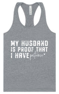 Load image into Gallery viewer, My Husband is Proof Women's Racerback Tank
