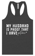 Load image into Gallery viewer, My Husband is Proof Women's Racerback Tank
