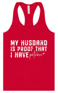 Load image into Gallery viewer, My Husband is Proof Women's Racerback Tank
