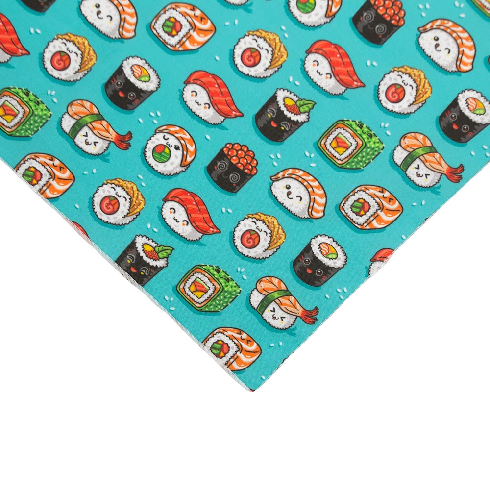 Sushi Dog Bandana | Food Dog Tie Bandana  |  Sushi Facing Down Design - Southlake Paws