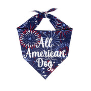 Patriotic Dog Bandana |  All American Dog Bandana | Memorial Day | 4th of July Dog Bandana | Fireworks